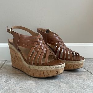 Franco Sarto platform leather sandals